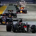 Fernando Alonso (ESP) McLaren MP4-31 at Formula One World Championship, Rd15, Singapore Grand Prix, Race, Marina Bay Street Circuit, Singapore, Sunday 18 September 2016. © Sutton Images