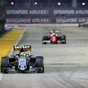 Sergio Perez (MEX) Force India VJM09 at Formula One World Championship, Rd15, Singapore Grand Prix, Race, Marina Bay Street Circuit, Singapore, Sunday 18 September 2016. © Sutton Images