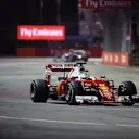 Sebastian Vettel (GER) Ferrari SF16-H at Formula One World Championship, Rd15, Singapore Grand Prix, Race, Marina Bay Street Circuit, Singapore, Sunday 18 September 2016. © Sutton Images