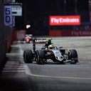 Sergio Perez (MEX) Force India VJM09 at Formula One World Championship, Rd15, Singapore Grand Prix, Race, Marina Bay Street Circuit, Singapore, Sunday 18 September 2016. © Sutton Images