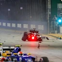 Nico Hulkenberg (GER) Force India VJM09 crashes at the start of the race at Formula One World Championship, Rd15, Singapore Grand Prix, Race, Marina Bay Street Circuit, Singapore, Sunday 18 September 2016. © Sutton Images