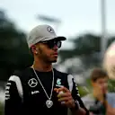 Lewis Hamilton (GBR) Mercedes AMG F1 at Formula One World Championship, Rd15, Singapore Grand Prix, Preparations, Marina Bay Street Circuit, Singapore, Thursday 15 September 2016. © Sutton Images