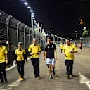 Jolyon Palmer (GBR) Renault Sport F1 Team walks the track at Formula One World Championship, Rd15, Singapore Grand Prix, Preparations, Marina Bay Street Circuit, Singapore, Thursday 15 September 2016. © Sutton Images