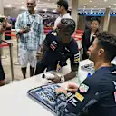 Daniel Ricciardo (AUS) Red Bull Racing selfie at the fans autograph session at Formula One World Championship, Rd15, Singapore Grand Prix, Preparations, Marina Bay Street Circuit, Singapore, Thursday 15 September 2016. © Sutton Images