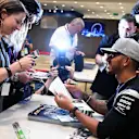 Lewis Hamilton (GBR) Mercedes AMG F1 at the fans autograph session at Formula One World Championship, Rd15, Singapore Grand Prix, Preparations, Marina Bay Street Circuit, Singapore, Thursday 15 September 2016. © Sutton Images
