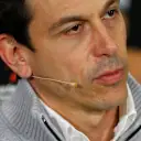 Toto Wolff (AUT) Mercedes AMG F1 Director of Motorsport in the Press Conference at Formula One World Championship, Rd5, Spanish Grand Prix, Practice, Barcelona, Spain, Friday 13 May 2016. © Sutton Images