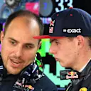 Max Verstappen (NED) Red Bull Racing talks with Gianpiero Lambiase (ITA) Red Bull Racing Race Engineer at Formula One World Championship, Rd5, Spanish Grand Prix, Practice, Barcelona, Spain, Friday 13 May 2016. © Sutton Motorsport Images
