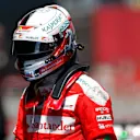 Sebastian Vettel (GER) Ferrari in parc ferme at Formula One World Championship, Rd5, Spanish Grand Prix, Qualifying, Barcelona, Spain, Saturday 14 May 2016. © Sutton Images