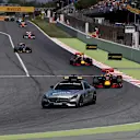 Daniel Ricciardo (AUS) Red Bull Racing RB12 lead out by the Safety Car Formula One World Championship, Rd5, Spanish Grand Prix, Race, Barcelona, Spain, Sunday 15 May 2016. © Sutton Motorsport Images