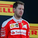 Sebastian Vettel (GER) Ferrari celebrates on the podium at Formula One World Championship, Rd5, Spanish Grand Prix, Race, Barcelona, Spain, Sunday 15 May 2016. © Sutton Images
