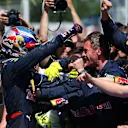 Race winner Max Verstappen (NED) Red Bull Racing celebrates in parc ferme at Formula One World Championship, Rd5, Spanish Grand Prix, Race, Barcelona, Spain, Sunday 15 May 2016. © Sutton Images