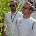 Nico Rosberg (GER) Mercedes AMG F1 heads to Race Control at Formula One World Championship, Rd5, Spanish Grand Prix, Race, Barcelona, Spain, Sunday 15 May 2016. © Sutton Images