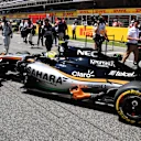 Sergio Perez (MEX) Force India VJM09 on the grid at Formula One World Championship, Rd5, Spanish Grand Prix, Race, Barcelona, Spain, Sunday 15 May 2016. © Sutton Motorsport Images