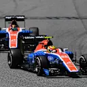Rio Haryanto (IDN) Manor Racing MRT05 leads Pascal Wehrlein (GER) Manor Racing MRT05 at Formula One World Championship, Rd5, Spanish Grand Prix, Race, Barcelona, Spain, Sunday 15 May 2016. © Sutton Motorsport Images