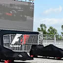 The cars of race retirees Lewis Hamilton (GBR) Mercedes-Benz F1 W07 Hybrid and Nico Rosberg (GER) Mercedes-Benz F1 W07 Hybrid at Formula One World Championship, Rd5, Spanish Grand Prix, Race, Barcelona, Spain, Sunday 15 May 2016. © Sutton Motorsport Images
