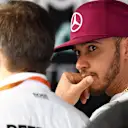 Lewis Hamilton (GBR) Mercedes AMG F1 at Formula One World Championship, Rd5, Spanish Grand Prix, Preparations, Barcelona, Spain, Thursday 12 May 2016. © Sutton Images