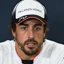 Fernando Alonso (ESP) McLaren in the Press Conference at Formula One World Championship, Rd5, Spanish Grand Prix, Preparations, Barcelona, Spain, Thursday 12 May 2016. © Sutton Images
