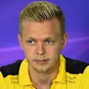 Kevin Magnussen (DEN) Renault Sport F1 Team in the Press Conference at Formula One World Championship, Rd5, Spanish Grand Prix, Preparations, Barcelona, Spain, Thursday 12 May 2016. © Sutton Images