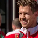 Sebastian Vettel (GER) Ferrari at Formula One World Championship, Rd5, Spanish Grand Prix, Preparations, Barcelona, Spain, Thursday 12 May 2016. © Sutton Images