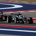 Lewis Hamilton (GBR) Mercedes-Benz F1 W07 Hybrid and Fernando Alonso (ESP) McLaren MP4-31 at Formula One World Championship, Rd18, United States Grand Prix, Practice, Circuit of the Americas, Austin, Texas, USA, Friday 21 October 2016. © Sutton Images