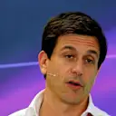 Toto Wolff (AUT) Mercedes AMG F1 Director of Motorsport in the Press Conference at Formula One World Championship, Rd18, United States Grand Prix, Practice, Circuit of the Americas, Austin, Texas, USA, Friday 21 October 2016. © Sutton Images