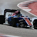 Jordan King (GBR) Manor Racing MRT05 locks up at Formula One World Championship, Rd18, United States Grand Prix, Practice, Circuit of the Americas, Austin, Texas, USA, Friday 21 October 2016. © Sutton Images