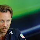 Christian Horner (GBR) Red Bull Racing Team Principal in the Press Conference at Formula One World Championship, Rd18, United States Grand Prix, Practice, Circuit of the Americas, Austin, Texas, USA, Friday 21 October 2016. © Sutton Images
