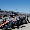 The car of Pascal Wehrlein (GER) Manor Racing MRT05 returns to the garage at Formula One World Championship, Rd18, United States Grand Prix, Qualifying, Circuit of the Americas, Austin, Texas, USA, Saturday 22 October 2016. © Sutton Images