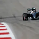 Pole sitter Lewis Hamilton (GBR) Mercedes-Benz F1 W07 Hybrid celebrates at the end of Q3 at Formula One World Championship, Rd18, United States Grand Prix, Qualifying, Circuit of the Americas, Austin, Texas, USA, Saturday 22 October 2016. © Sutton Images