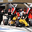 Jolyon Palmer (GBR) Renault Sport F1 Team RS16 is pushed by the mechanics in pit lane at Formula One World Championship, Rd18, United States Grand Prix, Qualifying, Circuit of the Americas, Austin, Texas, USA, Saturday 22 October 2016. © Sutton Images