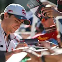 Esteban Gutierrez (MEX) Haas F1 signs autographs for the fans at Formula One World Championship, Rd18, United States Grand Prix, Qualifying, Circuit of the Americas, Austin, Texas, USA, Saturday 22 October 2016. © Sutton Images