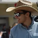 Esteban Ocon (FRA) Manor Racing on the drivers parade at Formula One World Championship, Rd18, United States Grand Prix, Race, Circuit of the Americas, Austin, Texas, USA, Sunday 23 October 2016. © Sutton Images
