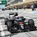 Jenson Button (GBR) McLaren MP4-31 at Formula One World Championship, Rd18, United States Grand Prix, Race, Circuit of the Americas, Austin, Texas, USA, Sunday 23 October 2016. © Sutton Images
