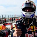 Daniel Ricciardo (AUS) Red Bull Racing celebrates in parc ferme at Formula One World Championship, Rd18, United States Grand Prix, Race, Circuit of the Americas, Austin, Texas, USA, Sunday 23 October 2016. © Sutton Images
