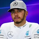 Race winner Lewis Hamilton (GBR) Mercedes AMG F1 in the Press Conference at Formula One World Championship, Rd18, United States Grand Prix, Race, Circuit of the Americas, Austin, Texas, USA, Sunday 23 October 2016. © Sutton Images