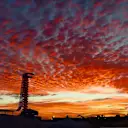 Sunrise and vewing tower at Formula One World Championship, Rd18, United States Grand Prix, Race, Circuit of the Americas, Austin, Texas, USA, Sunday 23 October 2016. © Sutton Images