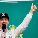 Nico Rosberg (GER) Mercedes AMG F1 celebrates on the podium at Formula One World Championship, Rd18, United States Grand Prix, Race, Circuit of the Americas, Austin, Texas, USA, Sunday 23 October 2016. © Sutton Images