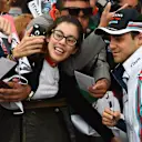 Felipe Massa (BRA) Williams fans selfie at Formula One World Championship, Rd18, United States Grand Prix, Race, Circuit of the Americas, Austin, Texas, USA, Sunday 23 October 2016. © Sutton Images