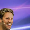 Romain Grosjean (FRA) Haas F1 in the Press Conference at Formula One World Championship, Rd18, United States Grand Prix, Preparations, Circuit of the Americas, Austin, Texas, USA, Thursday 20 October 2016. © Sutton Images