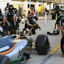 Force India VJM09 practice pit stops at Formula One World Championship, Rd18, United States Grand Prix, Preparations, Circuit of the Americas, Austin, Texas, USA, Thursday 20 October 2016. © Sutton Images