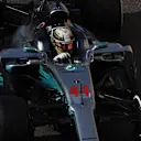 Lewis Hamilton (GBR) Mercedes-Benz F1 W08 Hybrid at Formula One Testing, Day One, Yas Marina Circuit, Abu Dhabi, UAE, Tuesday 28 November 2017. © Mark Sutton/Sutton Images