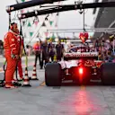 Sebastian Vettel (GER) Ferrari SF70-H at Formula One World Championship, Rd20, Abu Dhabi Grand Prix, Practice, Yas Marina Circuit, Abu Dhabi, UAE, Friday 24 November 2017. © Mark Sutton/Sutton Images