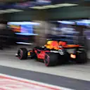 Max Verstappen (NED) Red Bull Racing RB13 pit stop at Formula One World Championship, Rd20, Abu Dhabi Grand Prix, Practice, Yas Marina Circuit, Abu Dhabi, UAE, Friday 24 November 2017. © Mark Sutton/Sutton Images