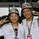 Mercedes AMG F1 fans at Formula One World Championship, Rd20, Abu Dhabi Grand Prix, Practice, Yas Marina Circuit, Abu Dhabi, UAE, Friday 24 November 2017. © Mark Sutton/Sutton Images