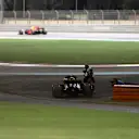 Carlos Sainz (ESP) Renault Sport F1 Team RS17 retires from the race at Formula One World Championship, Rd20, Abu Dhabi Grand Prix, Race, Yas Marina Circuit, Abu Dhabi, UAE, Sunday 26 November 2017. © Simon Galloway/Sutton Images