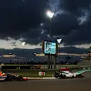 Lance Stroll (CDN) Williams FW40 and Fernando Alonso (ESP) McLaren MCL32 at Formula One World Championship, Rd20, Abu Dhabi Grand Prix, Race, Yas Marina Circuit, Abu Dhabi, UAE, Sunday 26 November 2017. © Kym Illman/Sutton Images