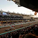 Valtteri Bottas (FIN) Mercedes-Benz F1 W08 Hybrid leads at the start of the race at Formula One World Championship, Rd20, Abu Dhabi Grand Prix, Race, Yas Marina Circuit, Abu Dhabi, UAE, Sunday 26 November 2017. © James Gasperotti/Sutton Images
