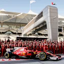 Ferrari Team photo at Formula One World Championship, Rd20, Abu Dhabi Grand Prix, Preparations, Yas Marina Circuit, Abu Dhabi, UAE, Thursday 23 November 2017. © James Gasperotti/Sutton Images
