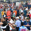 Fans in pit lane at Formula One World Championship, Rd20, Abu Dhabi Grand Prix, Preparations, Yas Marina Circuit, Abu Dhabi, UAE, Thursday 23 November 2017. © Mark Sutton/Sutton Images