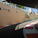 Track view / pit lane exit at Formula One World Championship, Rd20, Abu Dhabi Grand Prix, Preparations, Yas Marina Circuit, Abu Dhabi, UAE, Thursday 23 November 2017. © Kym Illman/Sutton Images